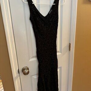 Black Lace Cocktail Dress